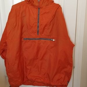 Champs sports XL windbreaker Orange with zipper.